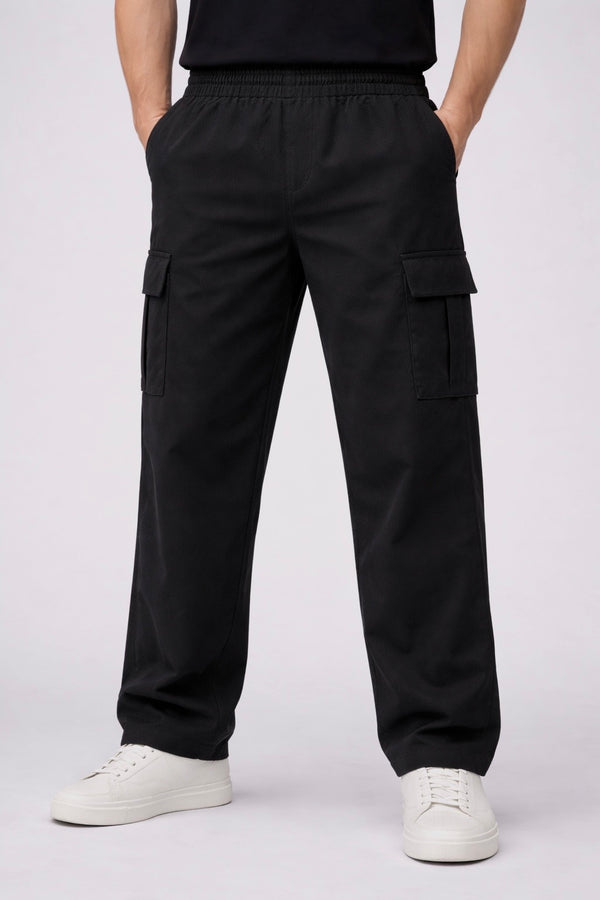 Six Pocket Cargo Trouser - Black