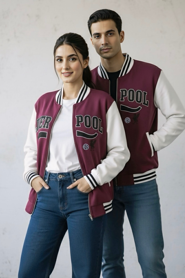 Premium Varsity Jacket - Maroon