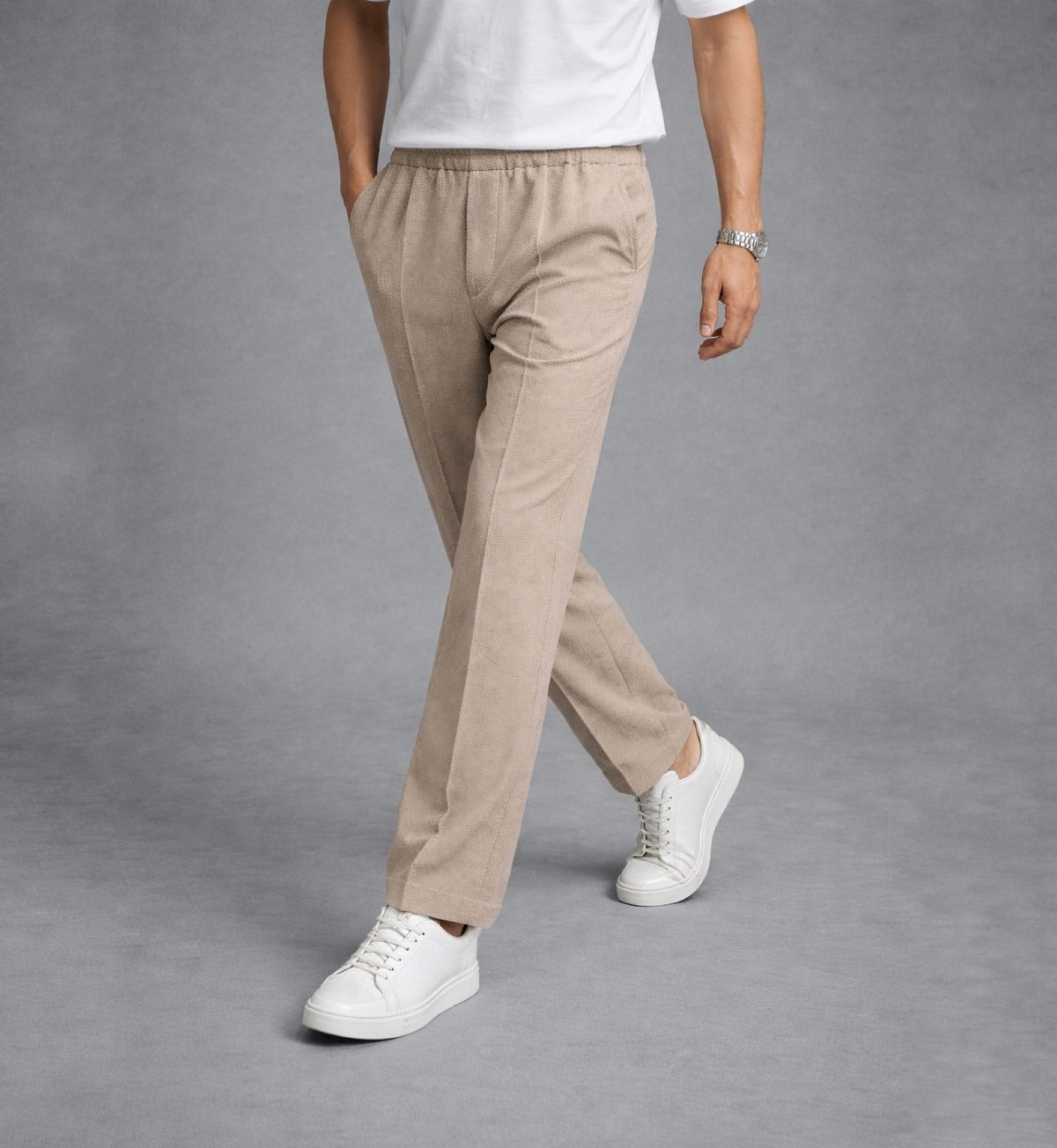 Textured Straight Trouser