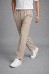 Imported Textured Straight Fit Trousers – Beige