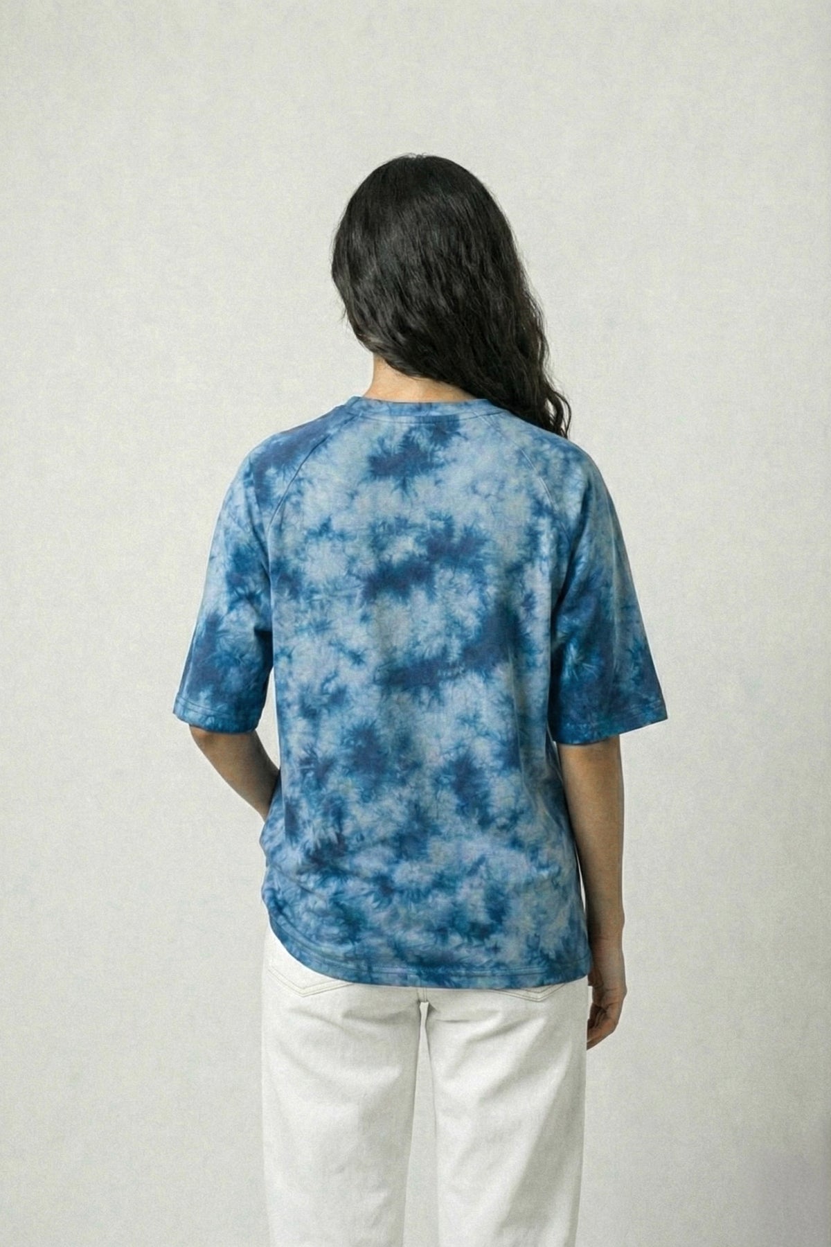 Daastan Blue Tie-Dye Oversized T-Shirt Unisex