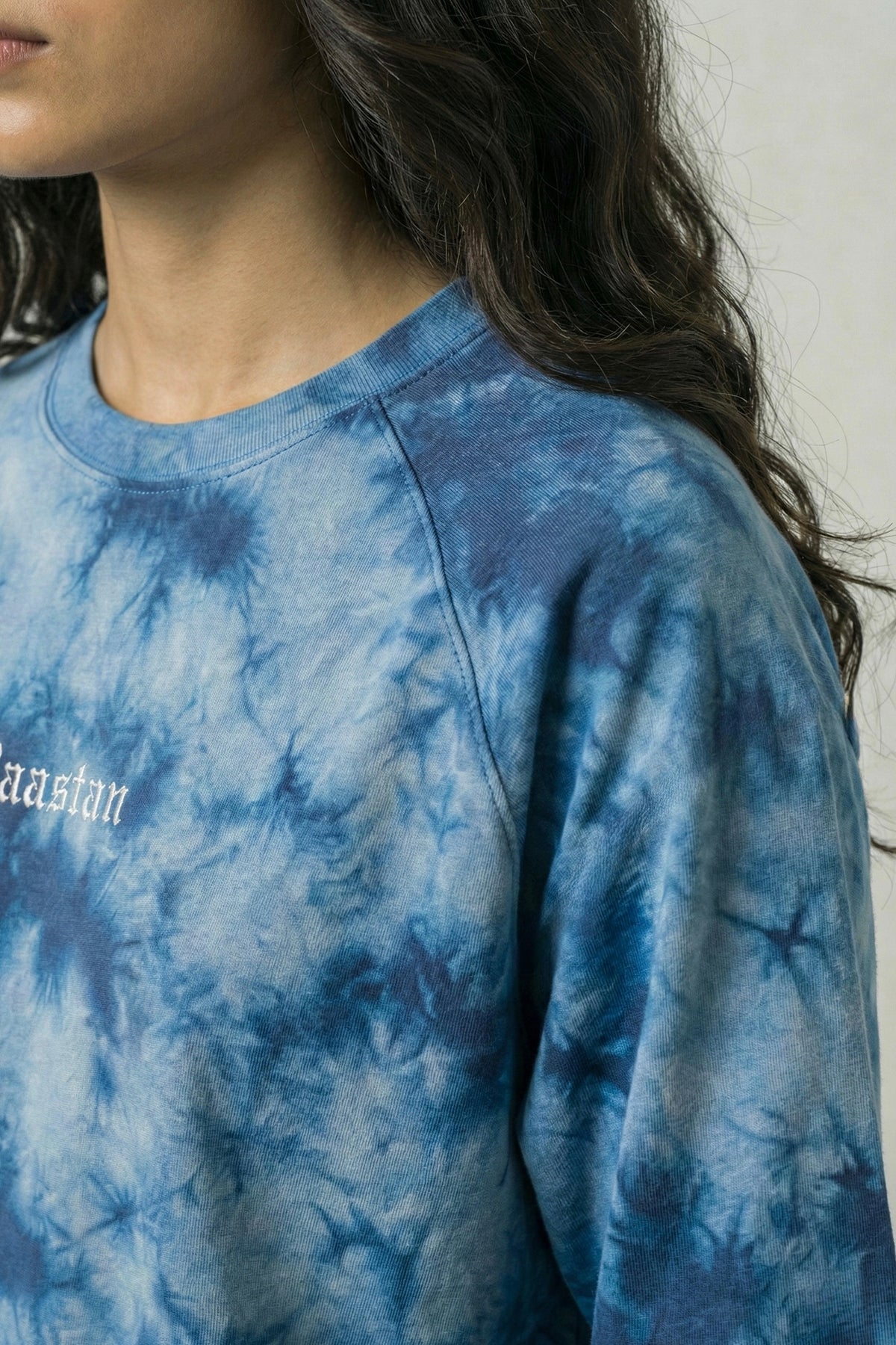 Daastan Blue Tie-Dye Oversized T-Shirt Unisex
