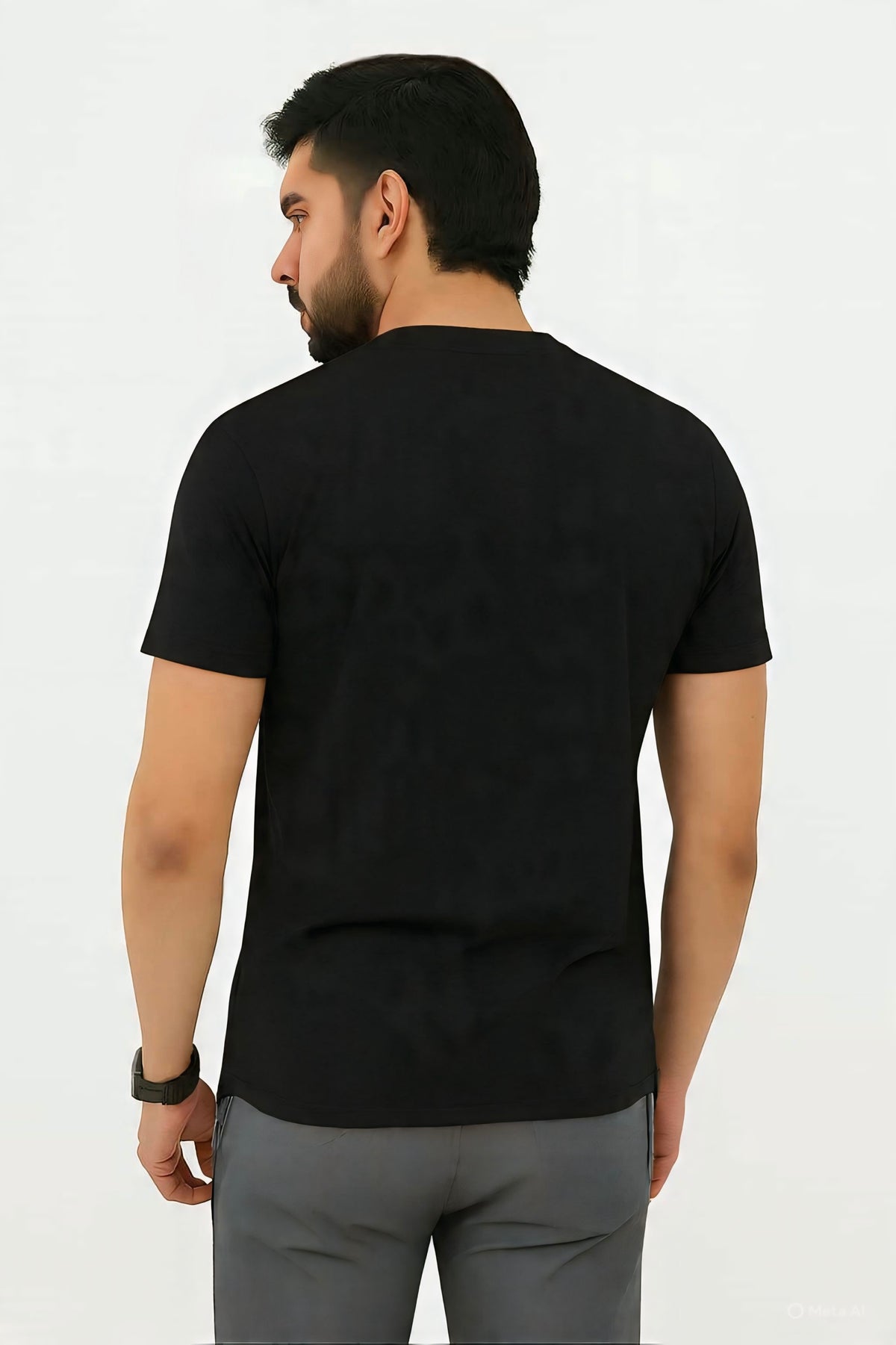 Daastan Regluar Fit T-Shirt - Black
