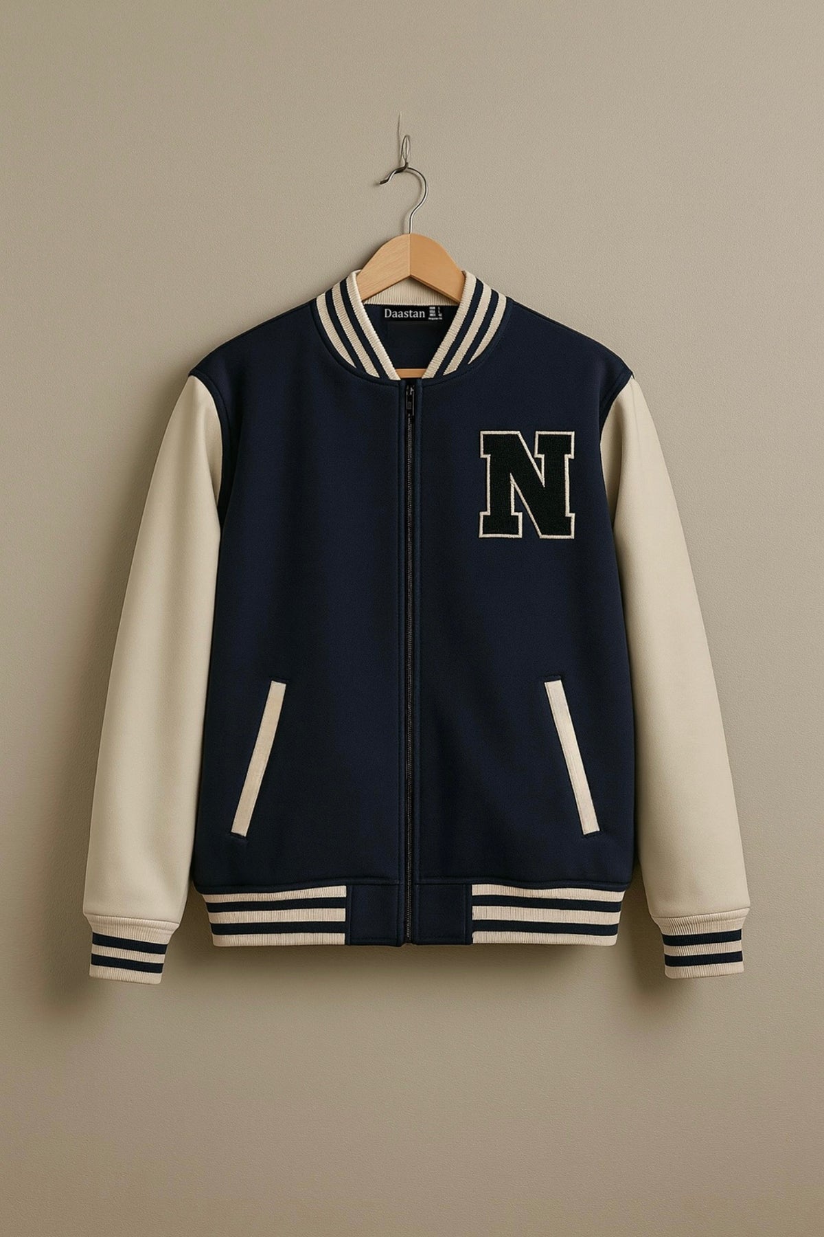 Premium Varsity Jacket - Navy Blue