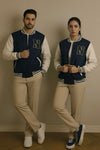 Premium Varsity Jacket - Navy Blue