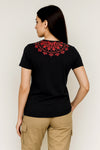 Daastan Mandala Back  Regular Fit T-Shirt - Black