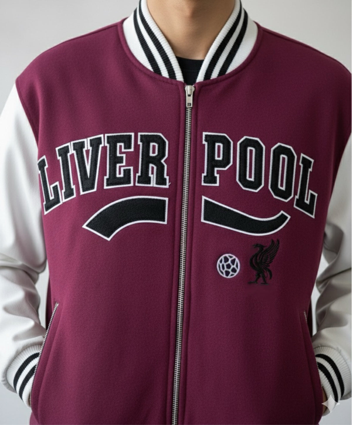 Premium Varsity Jacket - Maroon