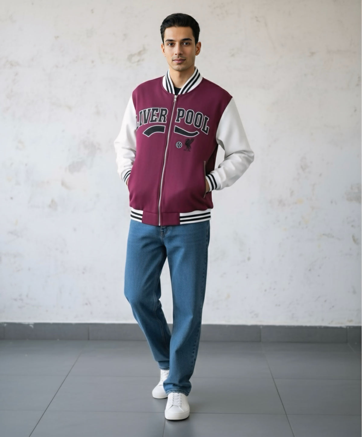 Premium Varsity Jacket - Maroon