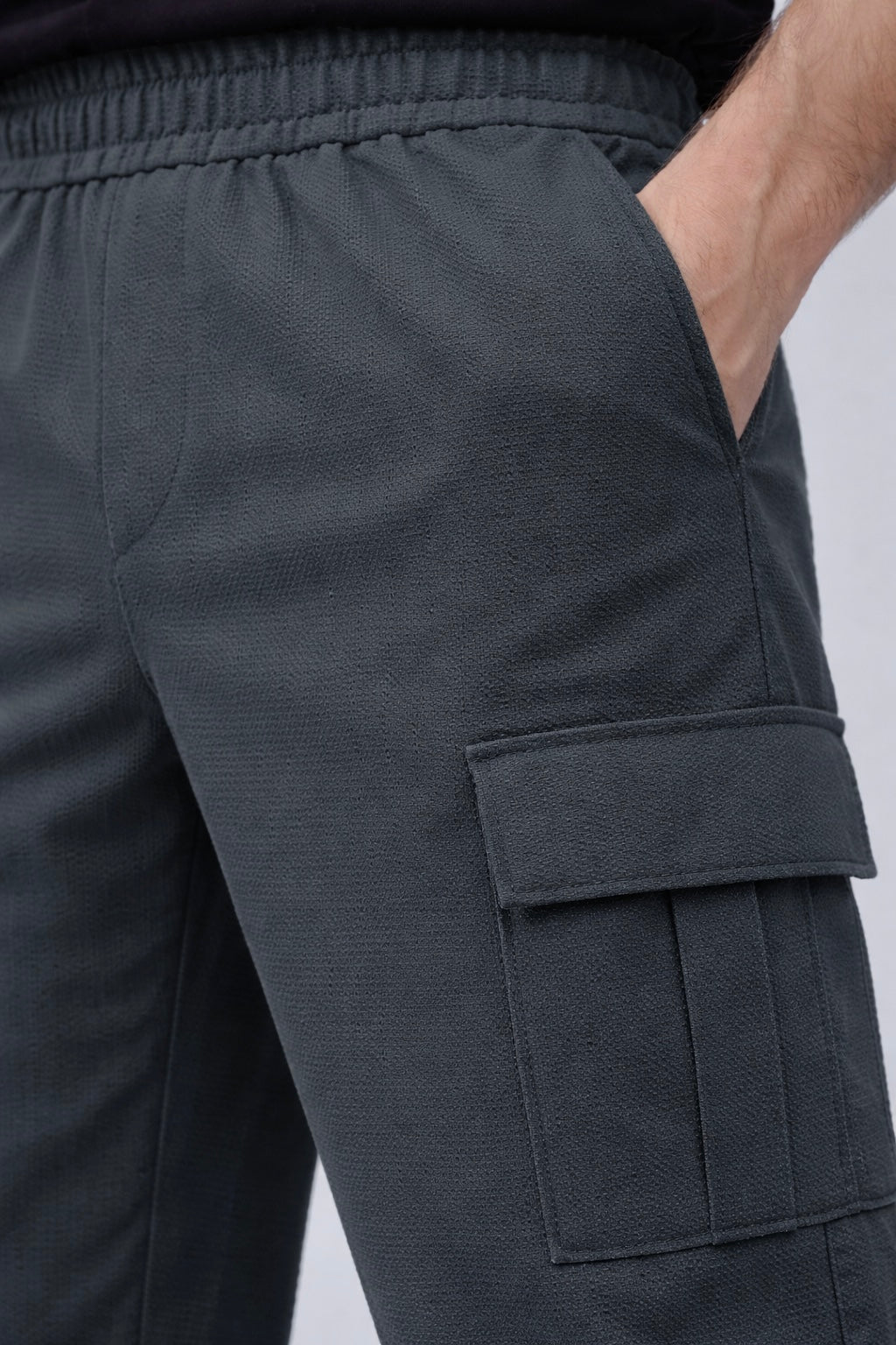 Six Pocket Cargo Trouser - Charcol